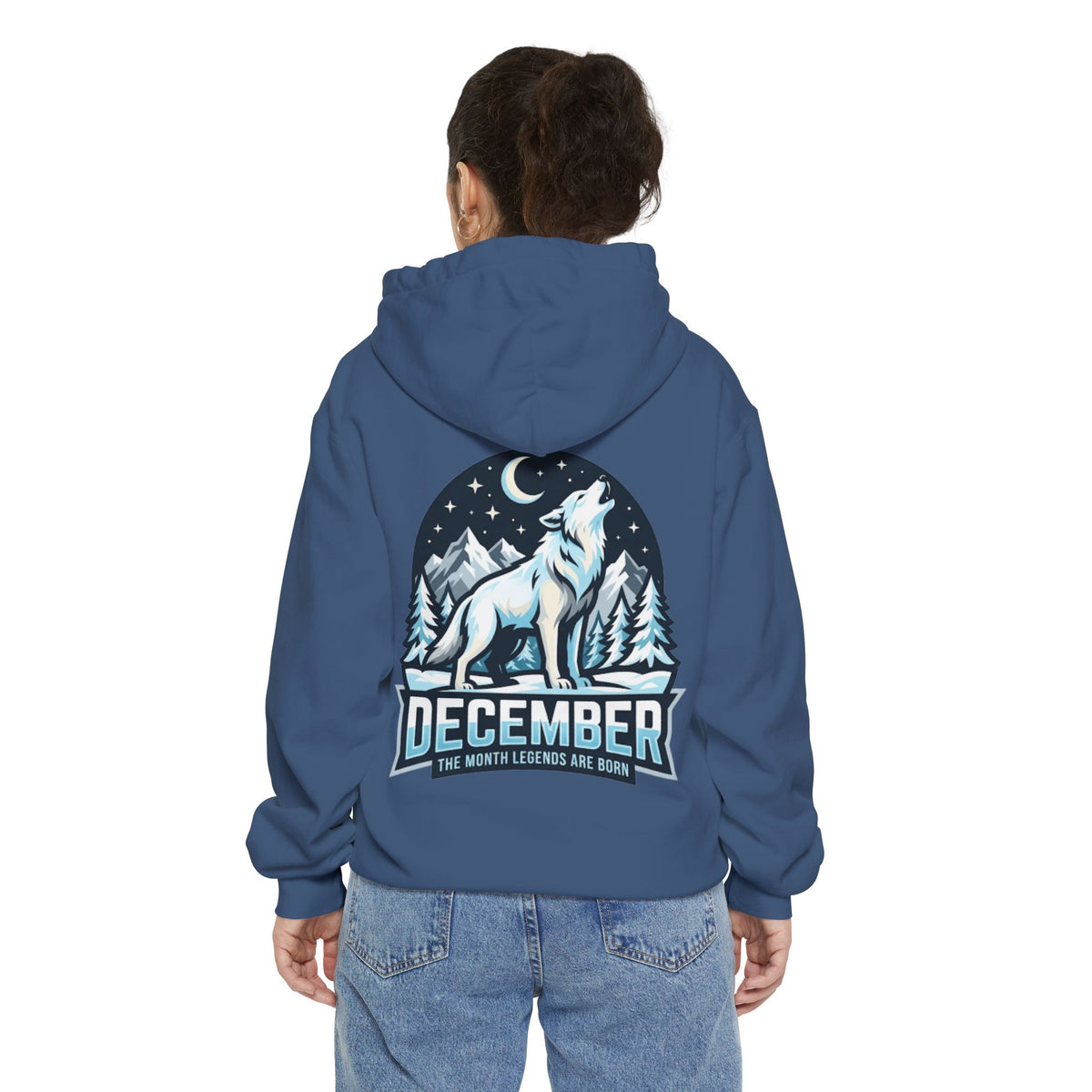 Color: True Navy | December Legend Garment-Dyed Hoodie