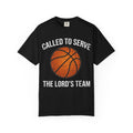 Called To Serve The Lord's Team Christian Basketball T-Shirt - Distressed Religious Sports Tee for Men and Women