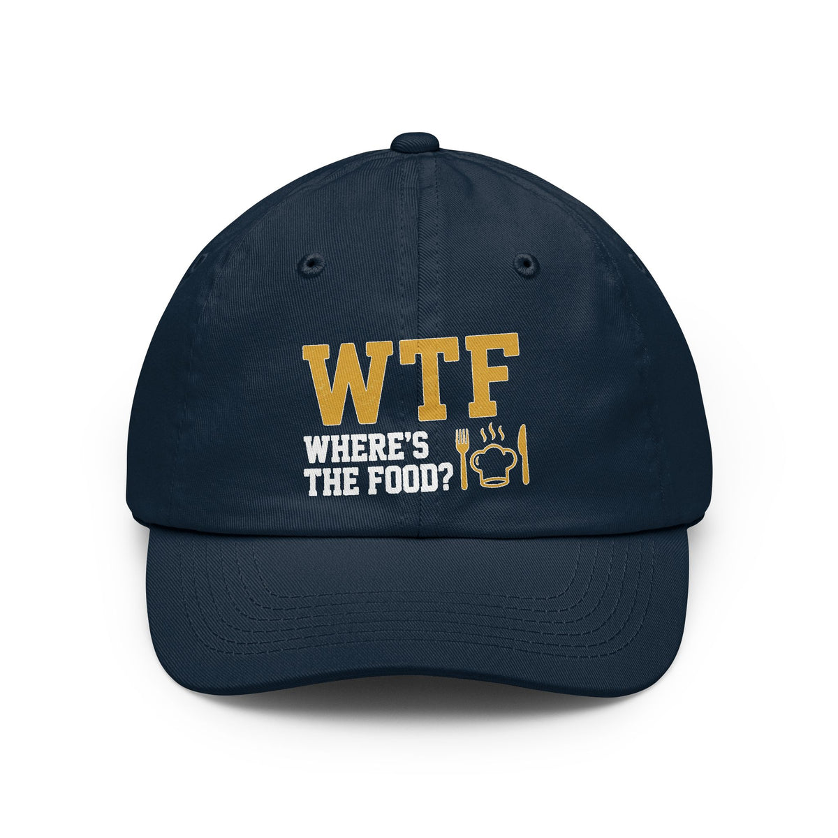 Color: Navy | Hangry AF: WTF Where's The Food | Dad Hat — AttitudeShirts