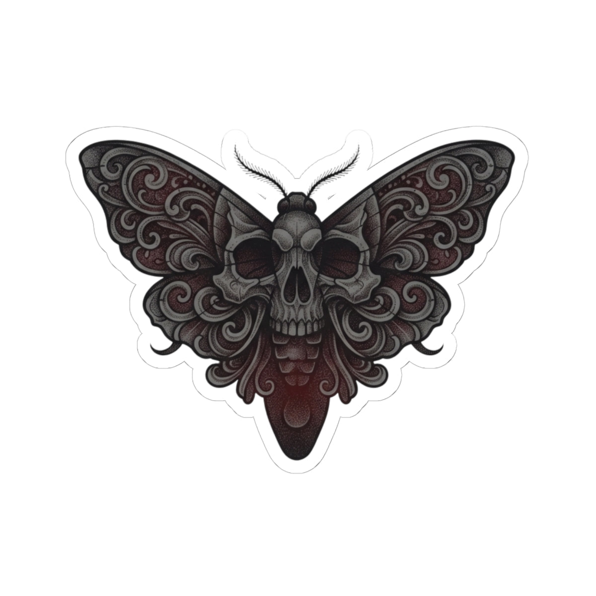 "Skeleton Moth" Sticker