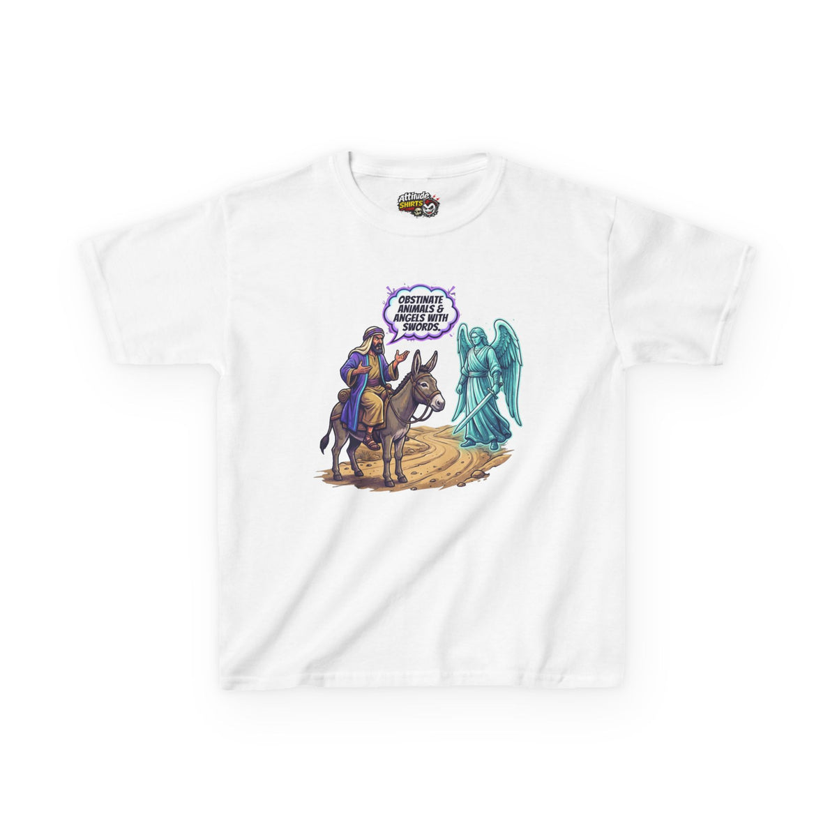 Good Book Series Obstinate Animals & Angels With Swords Kids Tee