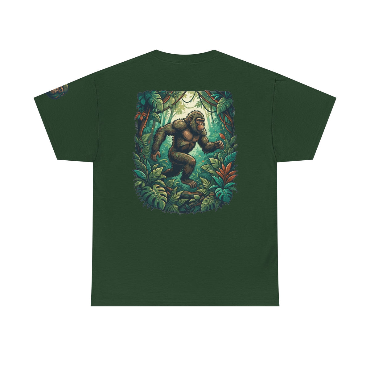 Color: Forest Green | The Bukit Timah Monkey Man (Singapore) Premium Graphic Tee
