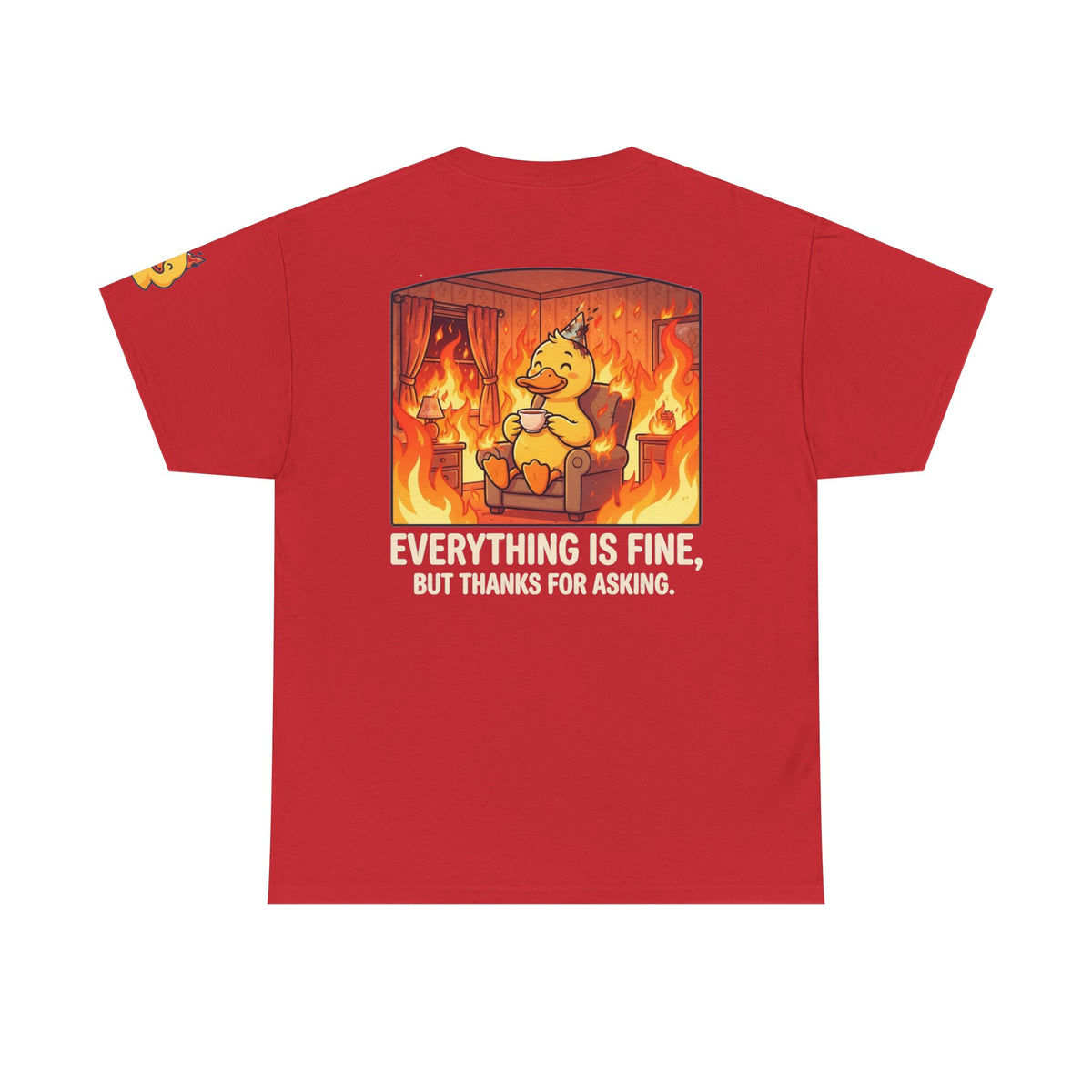 Color: Red | Everything Is Okay Premium Graphic Tee