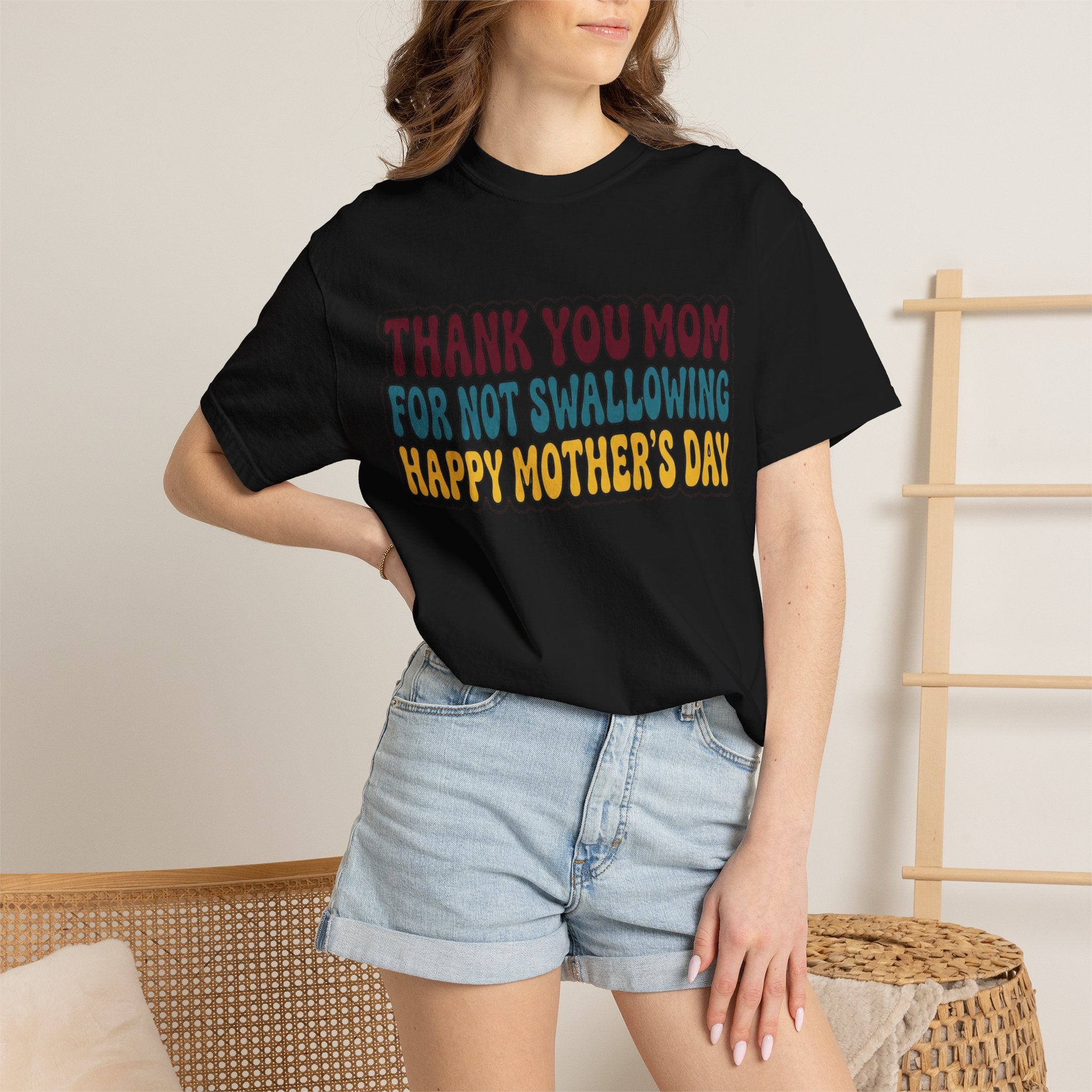 "Thank You For Not Swallowing" Unisex Garment-Dyed Tee