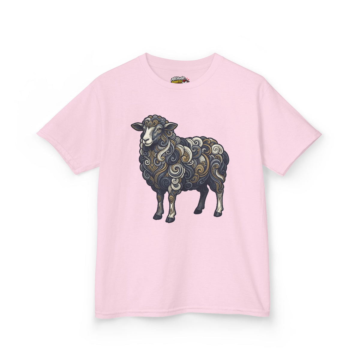Color: Light Pink | Barnyard Sheep Kids Tee
