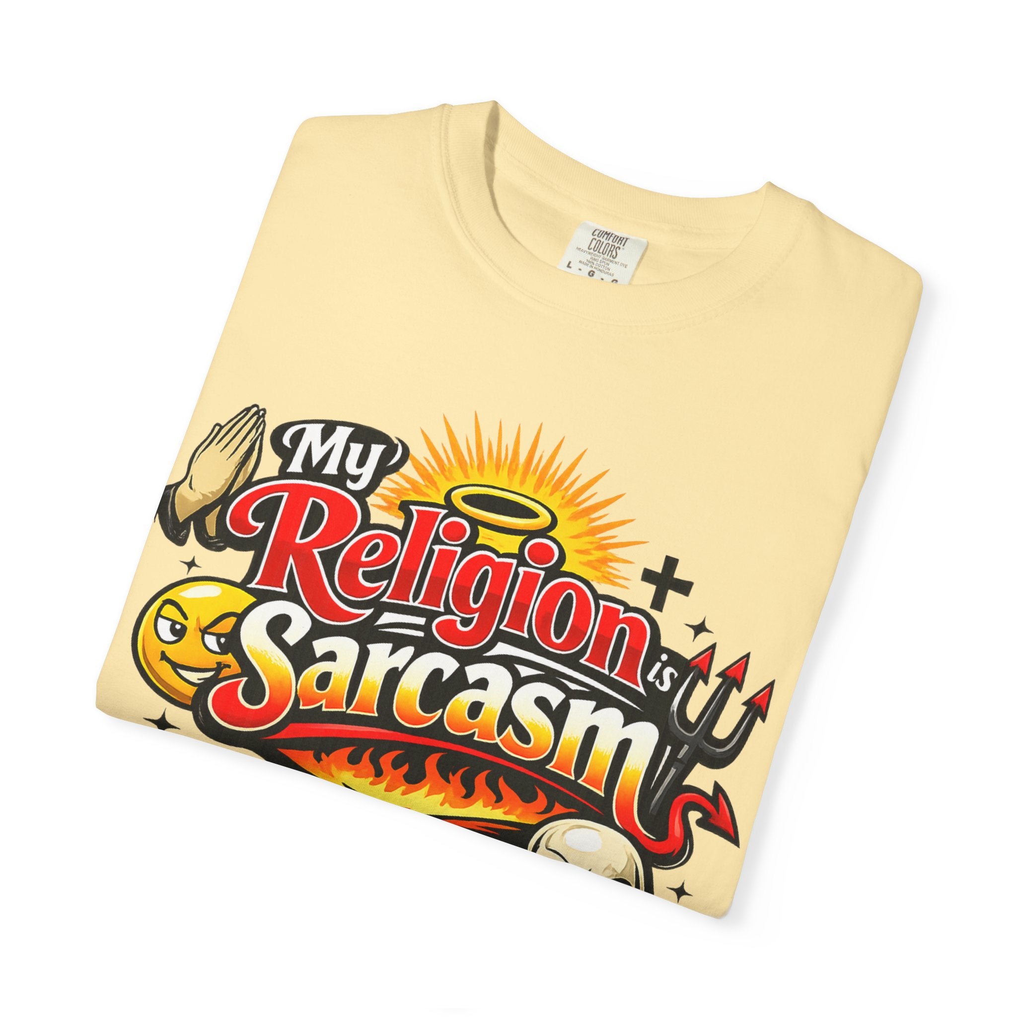 "The Church of Snark" Unisex Garment-Dyed T-shirt