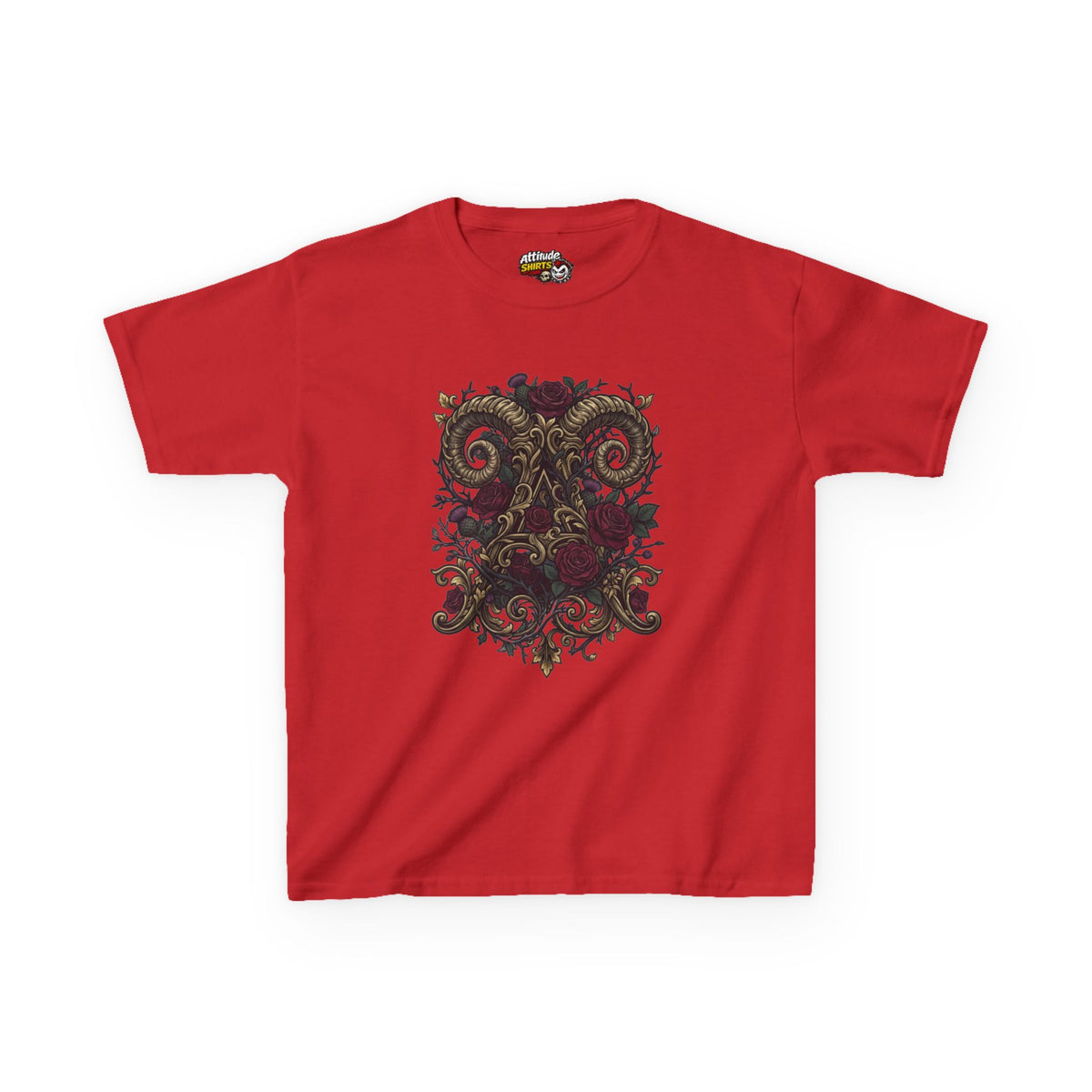 Floral Monogram Aries Kids Tee
