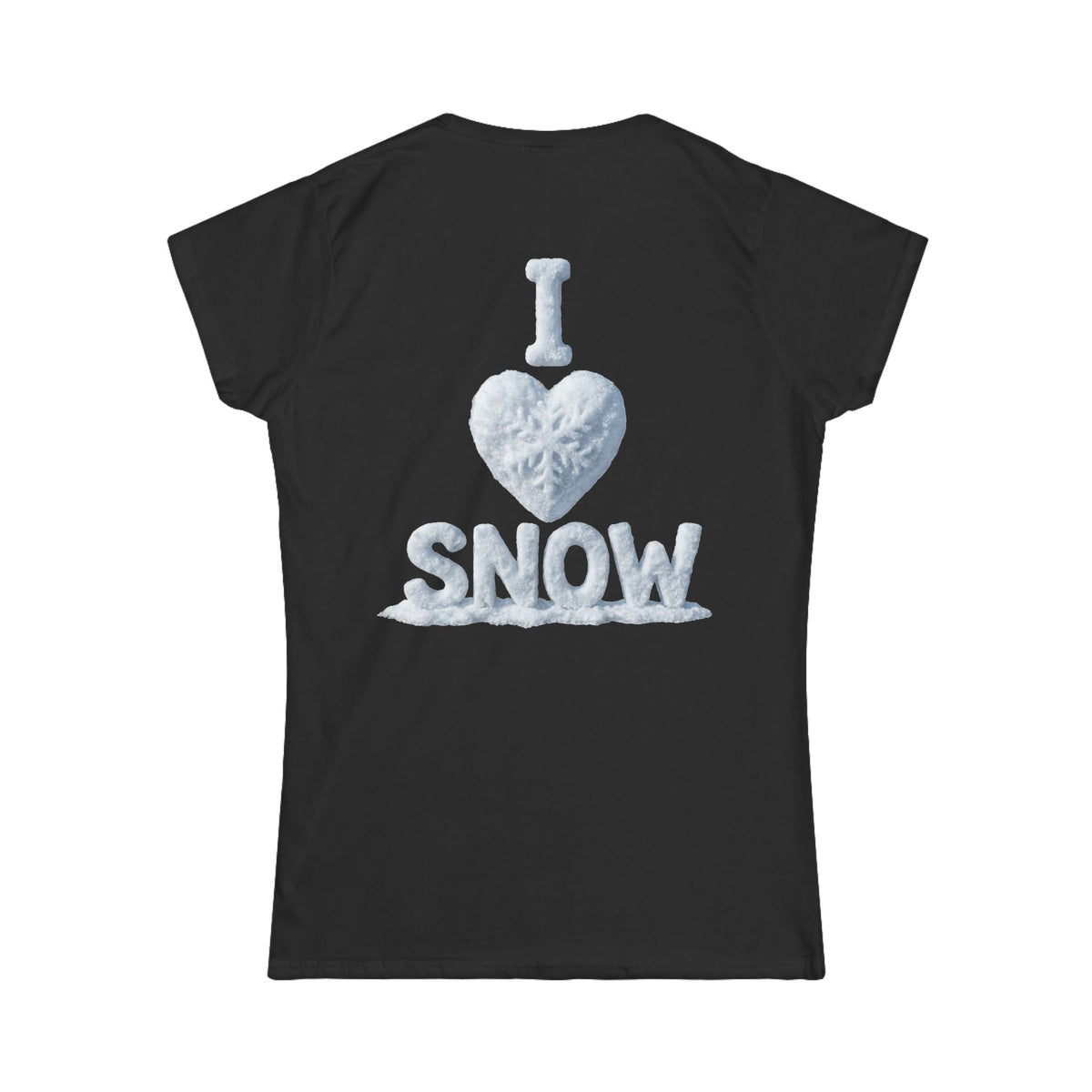 Color: Black | I Love Snow Women's Tee
