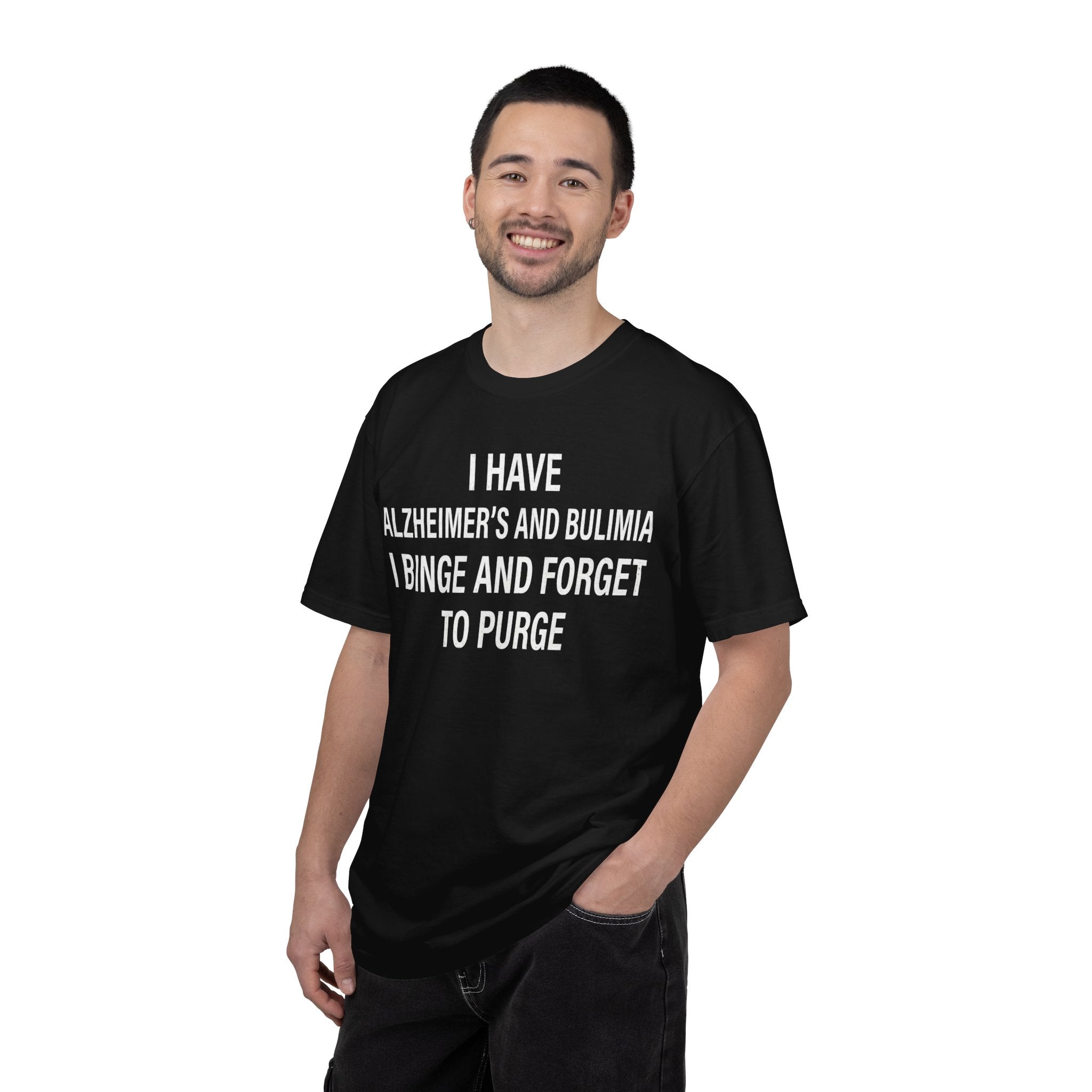 "Binge But Forget to Purge" Unisex Garment-Dyed Tee