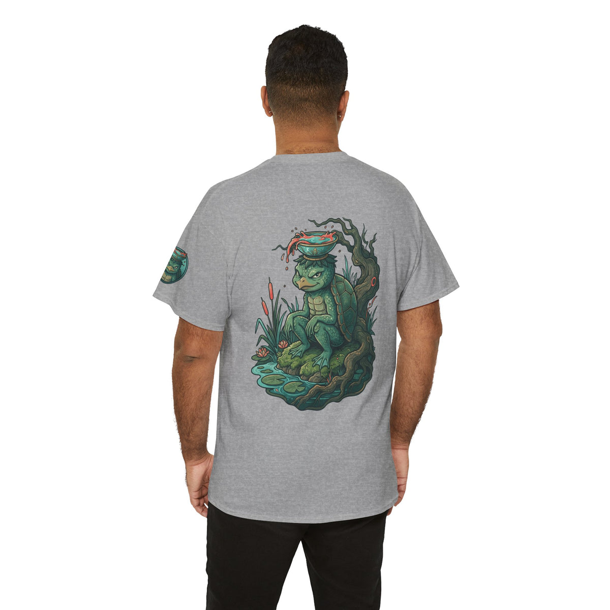 Color: Sport Grey | Kappa (Japanese Folklore) Premium Graphic Tee
