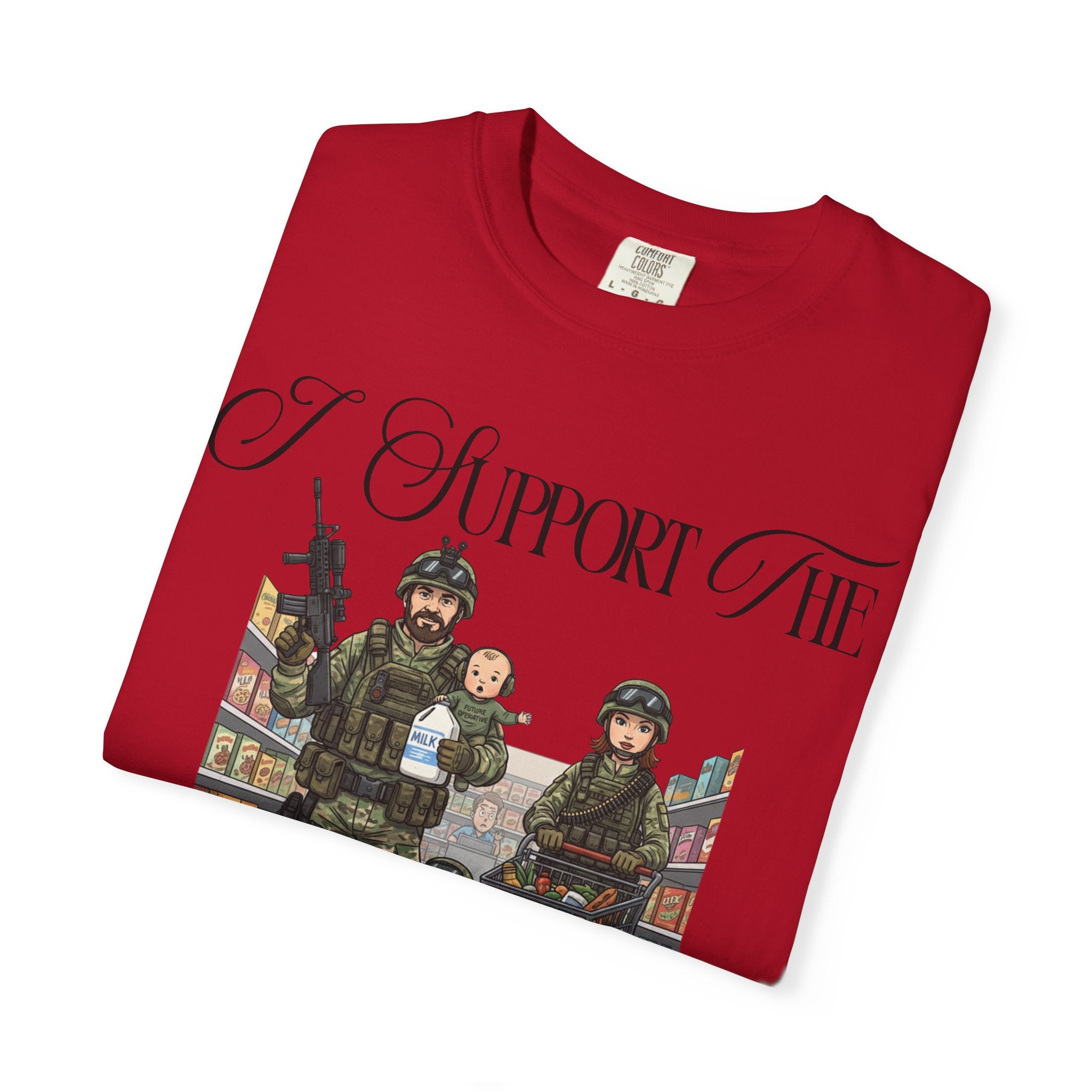 "actical Grocery Run" Unisex Garment-Dyed T-shirt