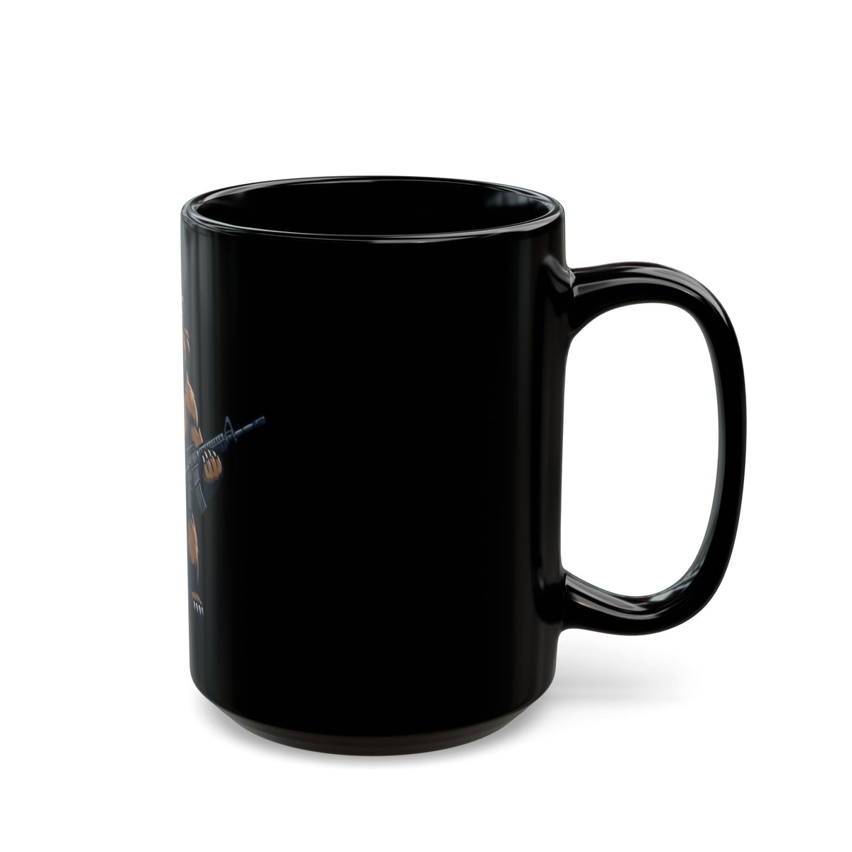 "Right to Arm Bears" Black Ceramic Mug — Graphic