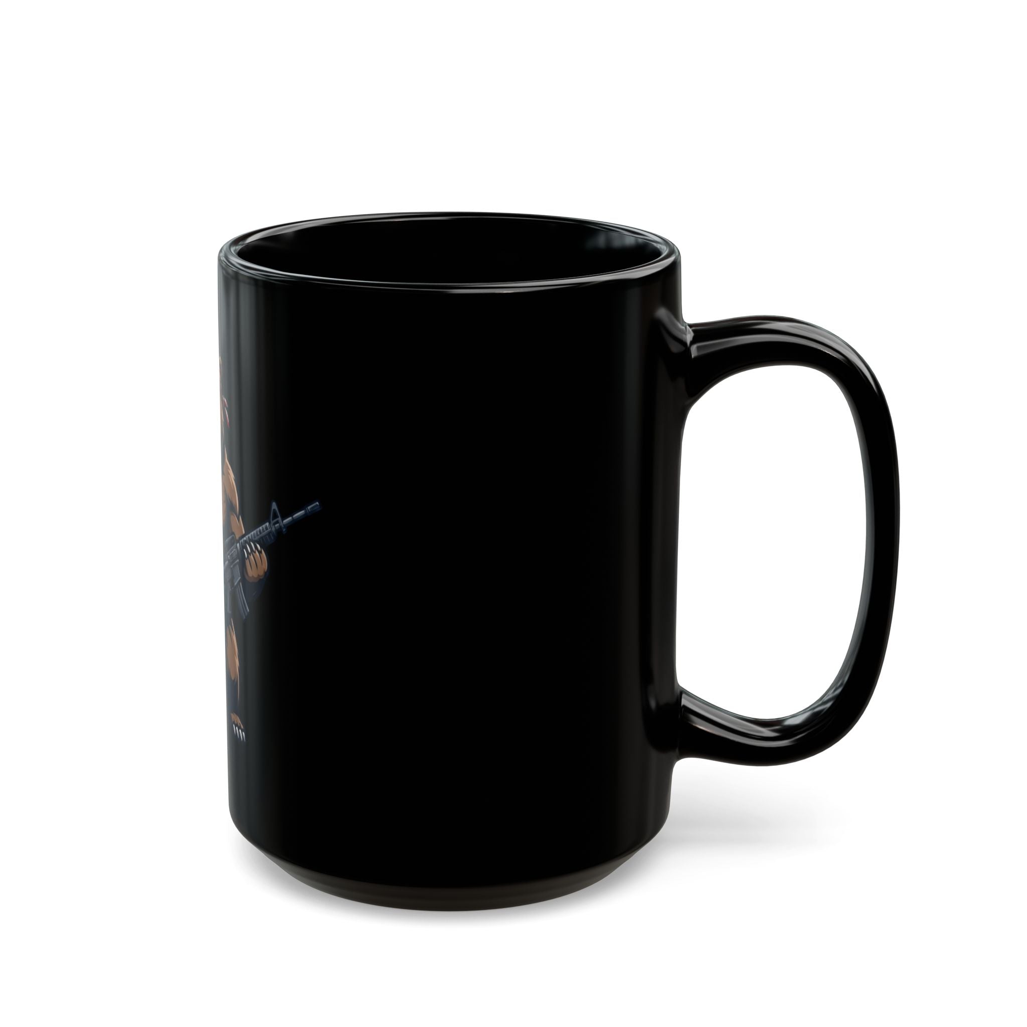 "Right to Arm Bears" Black Ceramic Mug — Graphic