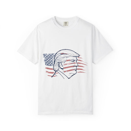 Color: White | Make Flags Great Again | Garment-Dyed Tee — AttitudeShirts
