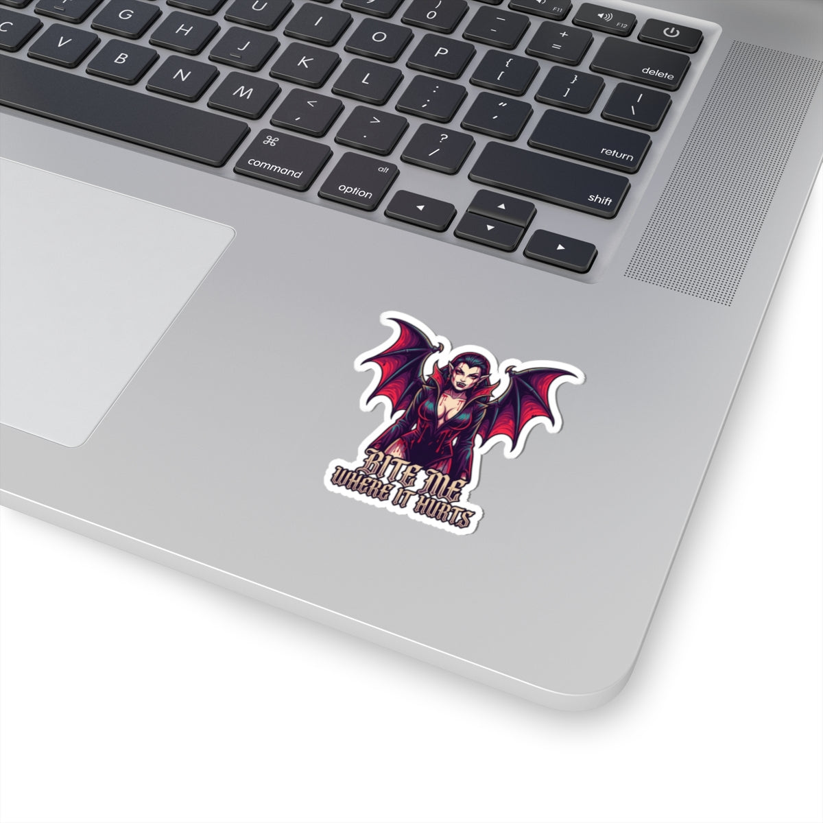 "Bite Me Where It Hurts" Sticker — Main