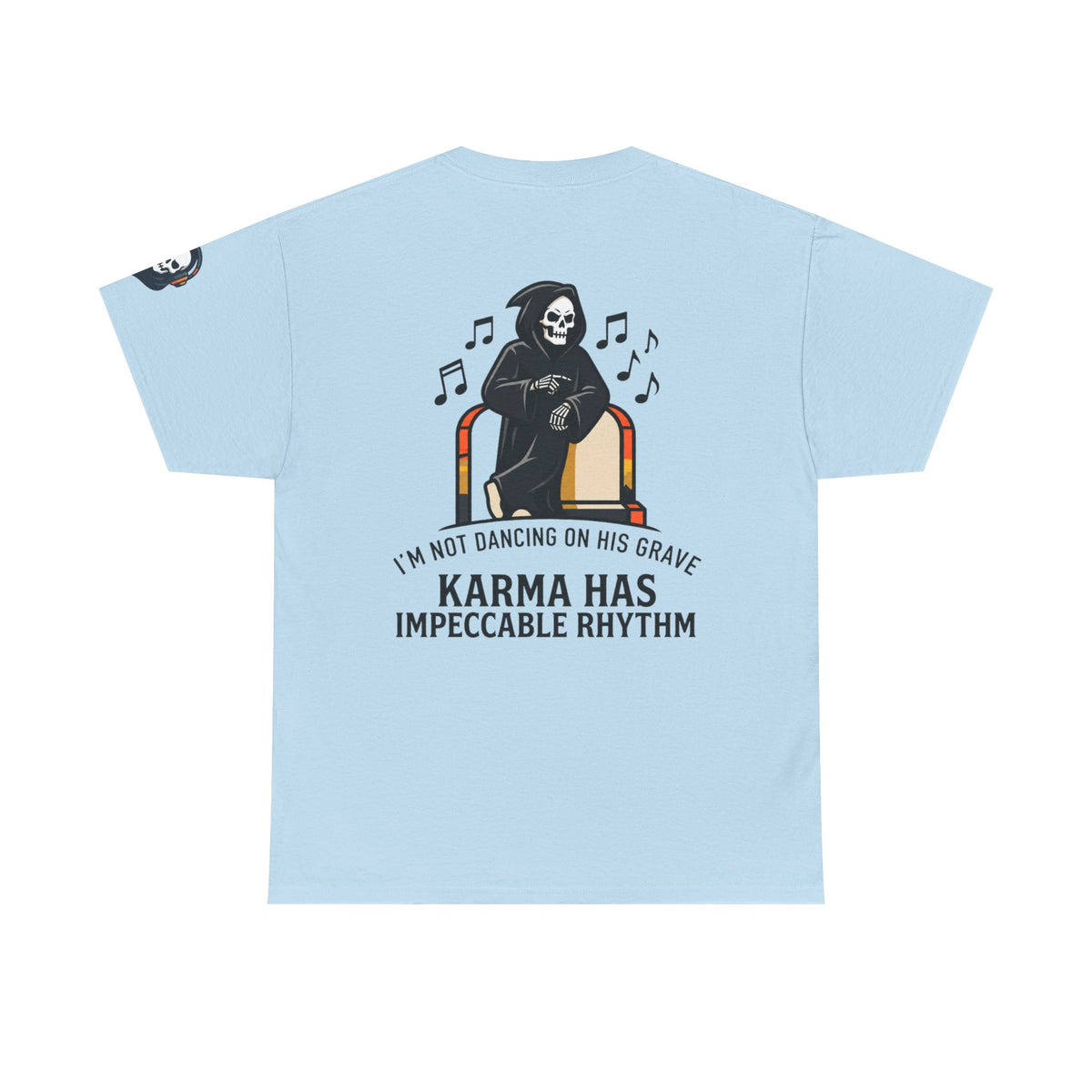 Color: Light Blue | Dancing On Grave Premium Graphic Tee