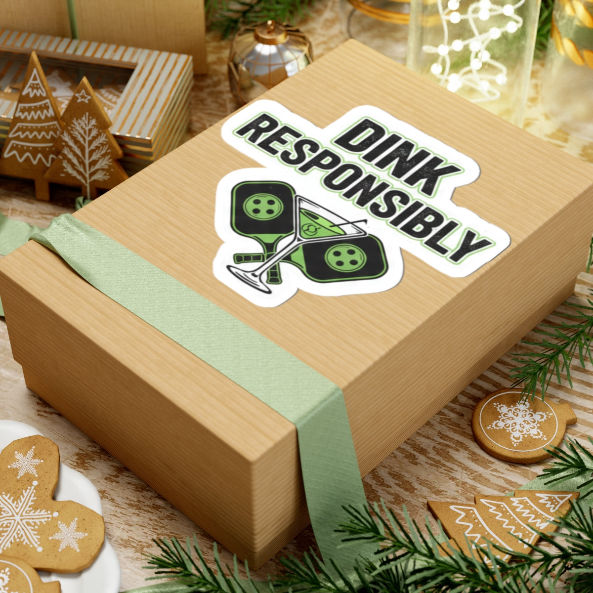 Dink Responsibly | Kiss-Cut Sticker — AttitudeShirts