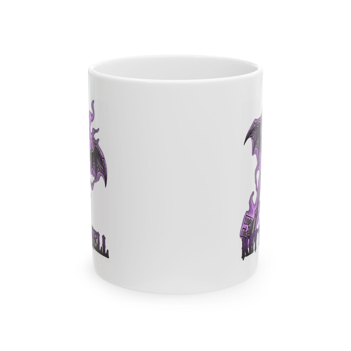 "Skeleton Key" White Ceramic Mug