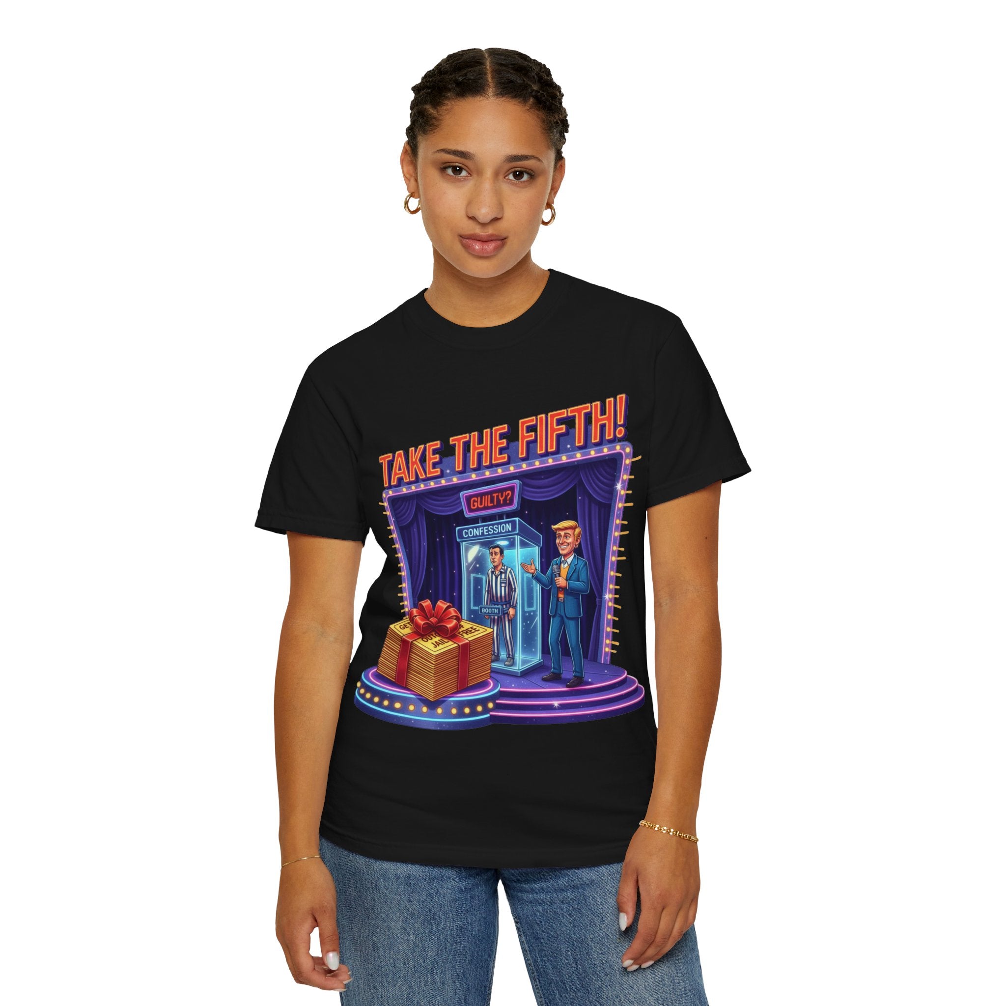Take The Fifth T-Shirt — Game Show Parody Graphic Tee