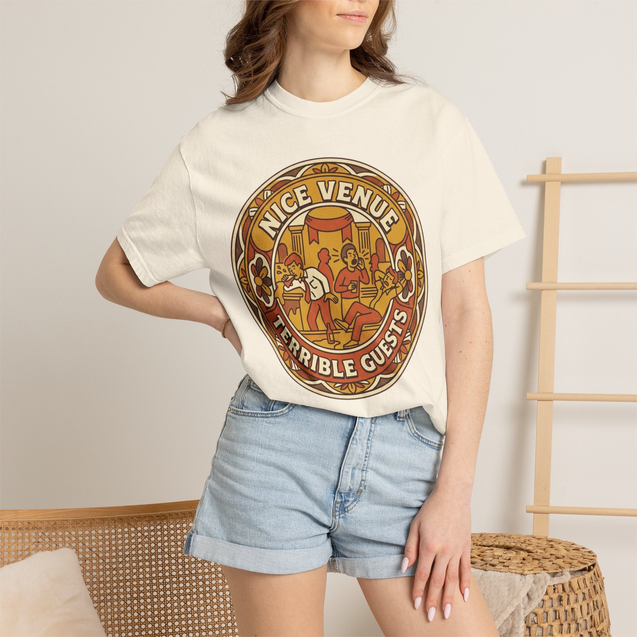 "Nice Venue Terrible Guests" Unisex Garment-Dyed Tee