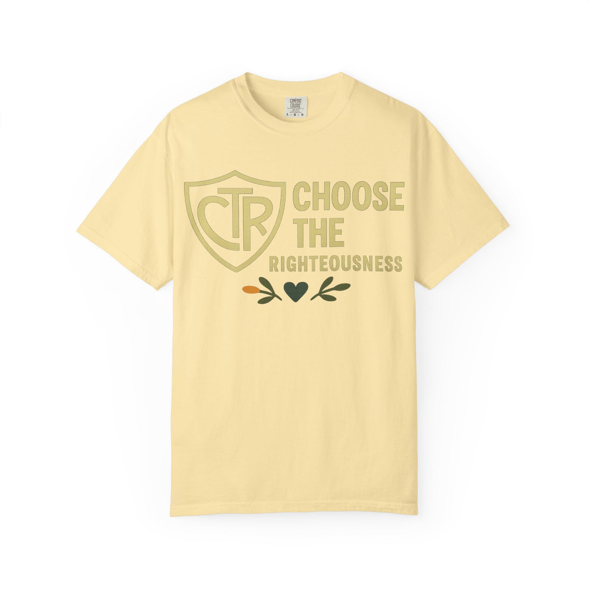 Color: Banana | CTR: Choose the Righteousness Unisex Garment-Dyed T-shirt