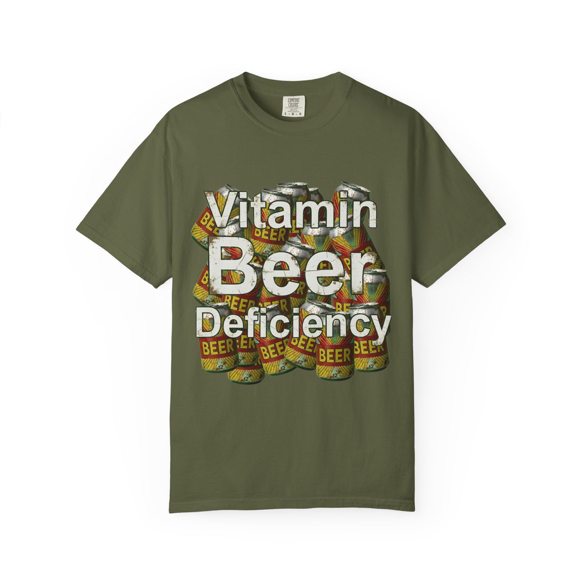 Color: Hemp | Vitamin Beer: My Daily Dose | Garment-Dyed Tee — AttitudeShirts