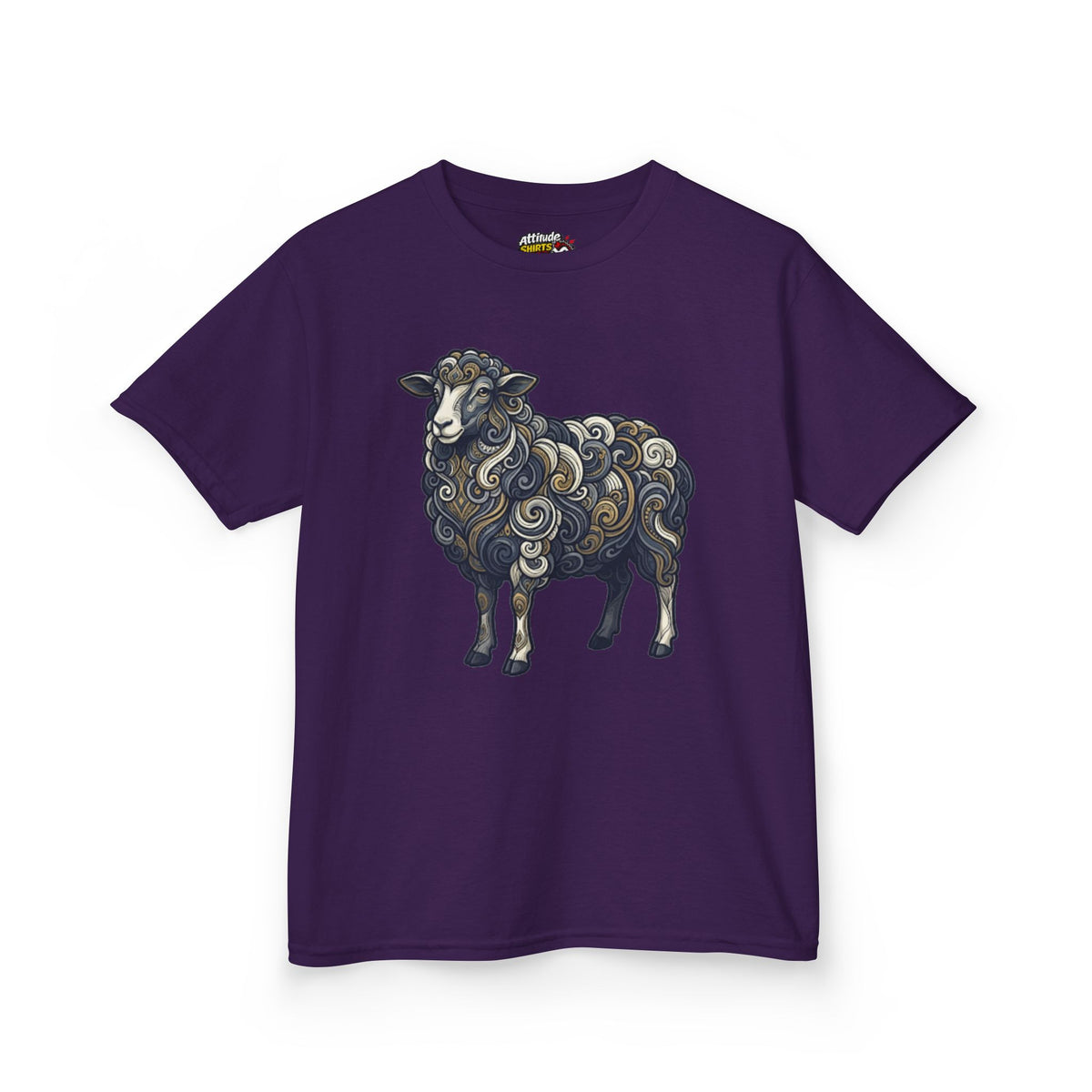 Color: Purple | Barnyard Sheep Kids Tee