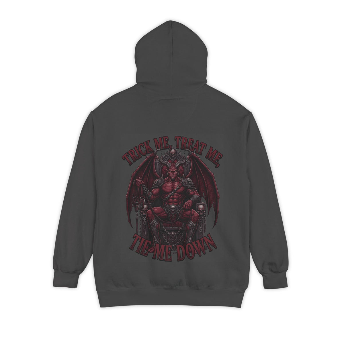 Color: Pepper | Trick Me Treat Me Tie Me Down Garment-Dyed Hoodie