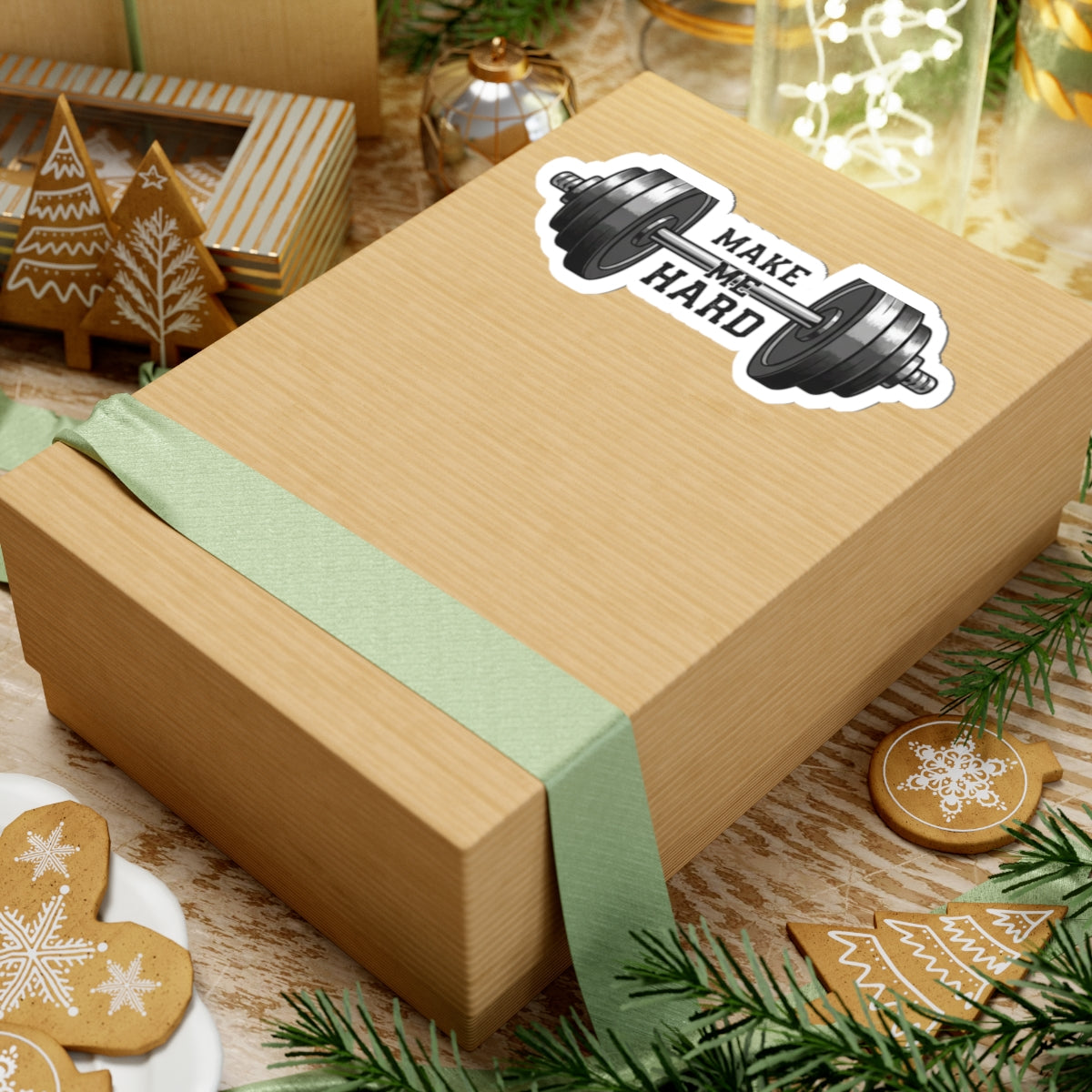 Make Me Hard - Morning Demands | Kiss-Cut Sticker — AttitudeShirts