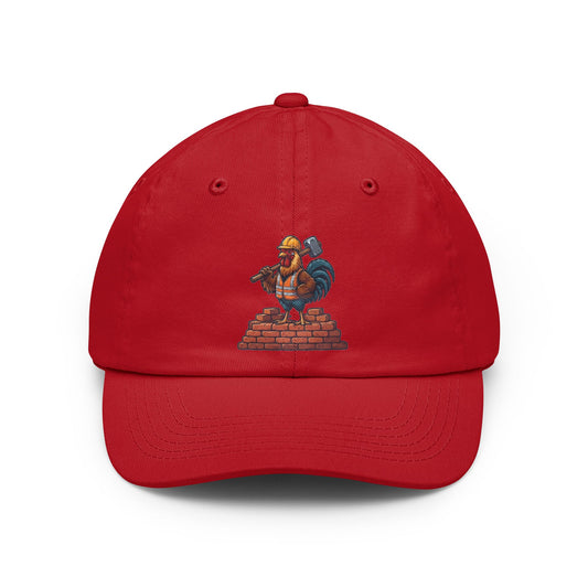 Color: Red | Biggest Erection in Town Dad Hat — Graphic