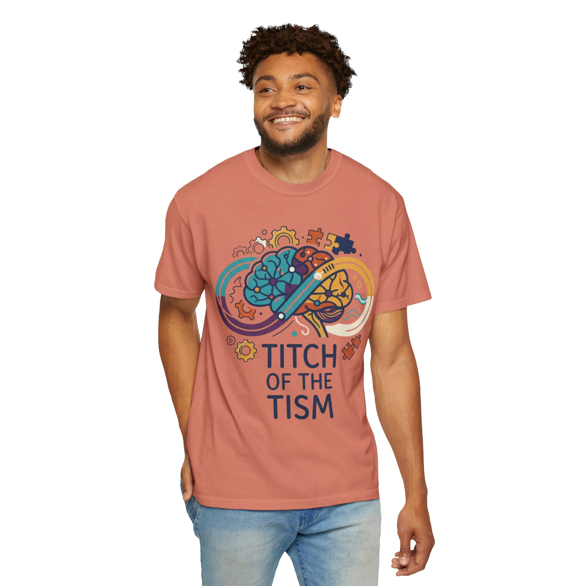 "Titch of the Tism" Unisex Garment-Dyed Tee
