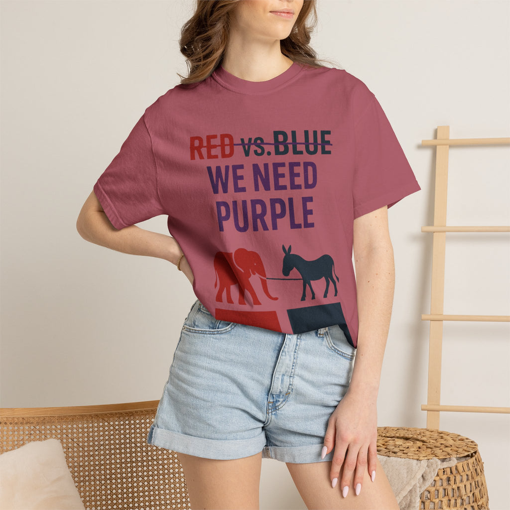 "he Lesser Evil Election" Unisex Garment-Dyed T-shirt