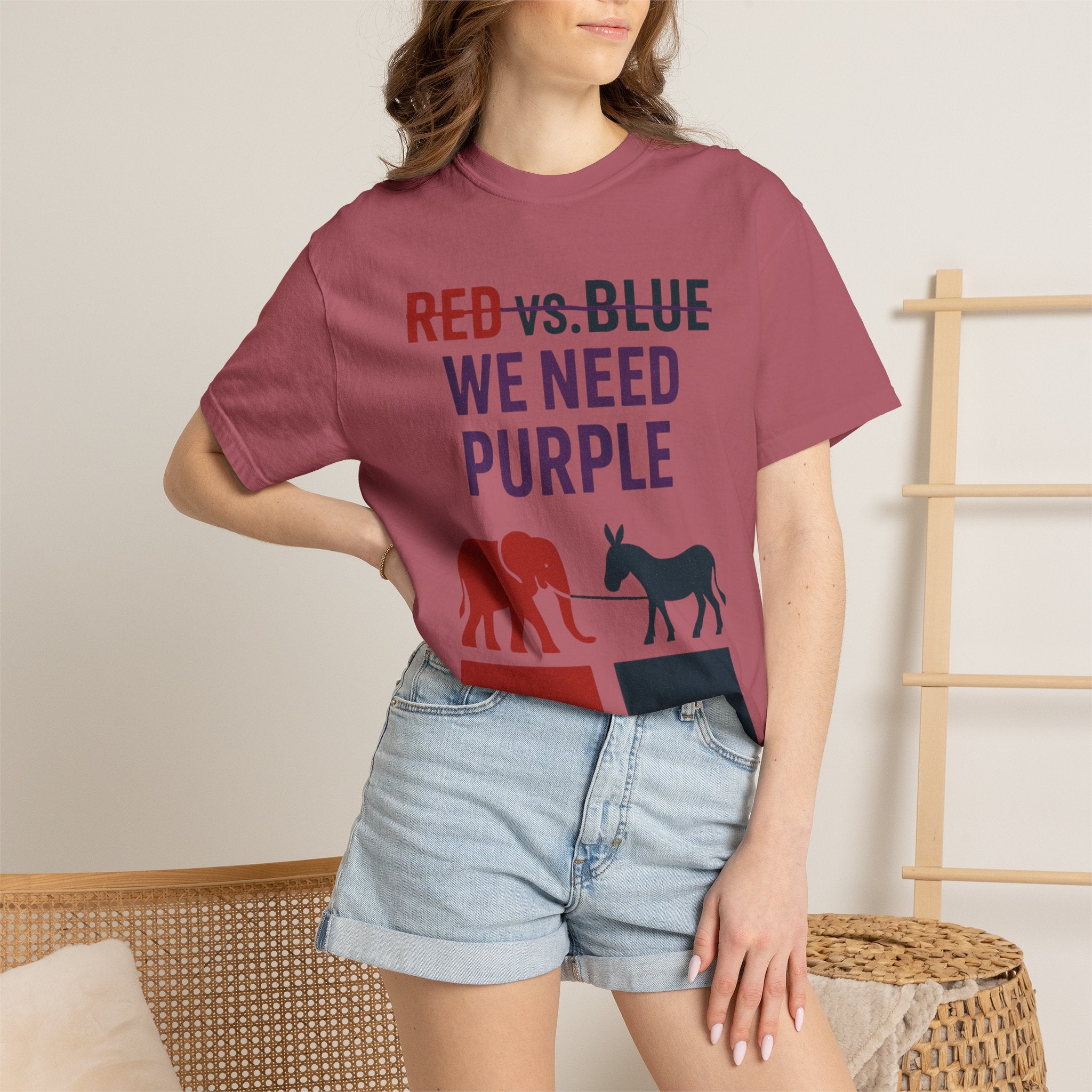 "he Lesser Evil Election" Unisex Garment-Dyed T-shirt