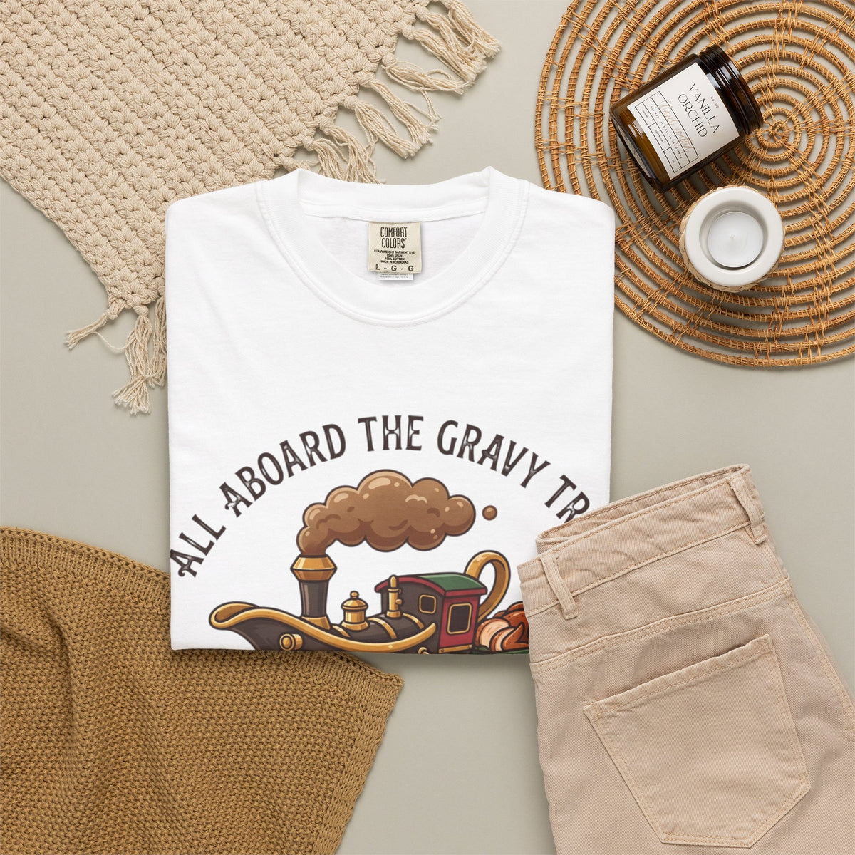 "Next Stop Food Coma" Unisex Garment-Dyed Tee