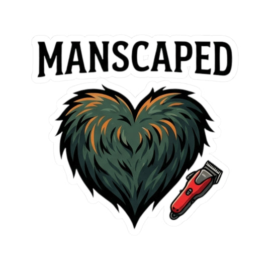 "Manscaped for the Full Moon" Sticker