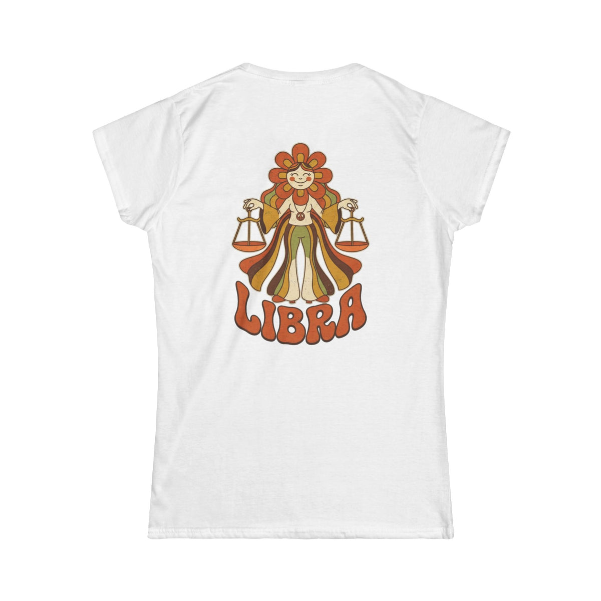 "Retro Mascot Groovy Libra" Women's Tee