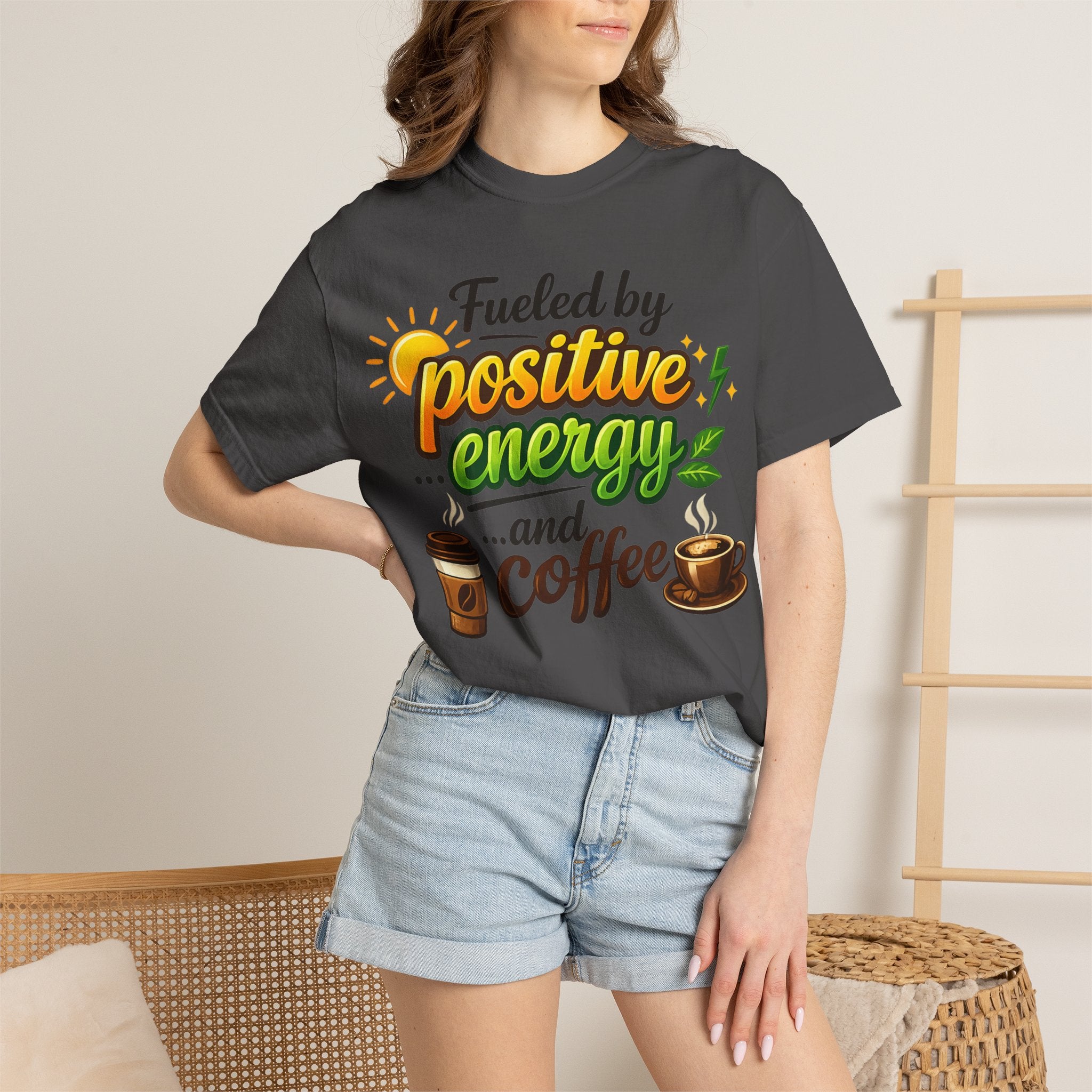 "The High-Voltage Morning Routine" Unisex Garment-Dyed T-shirt