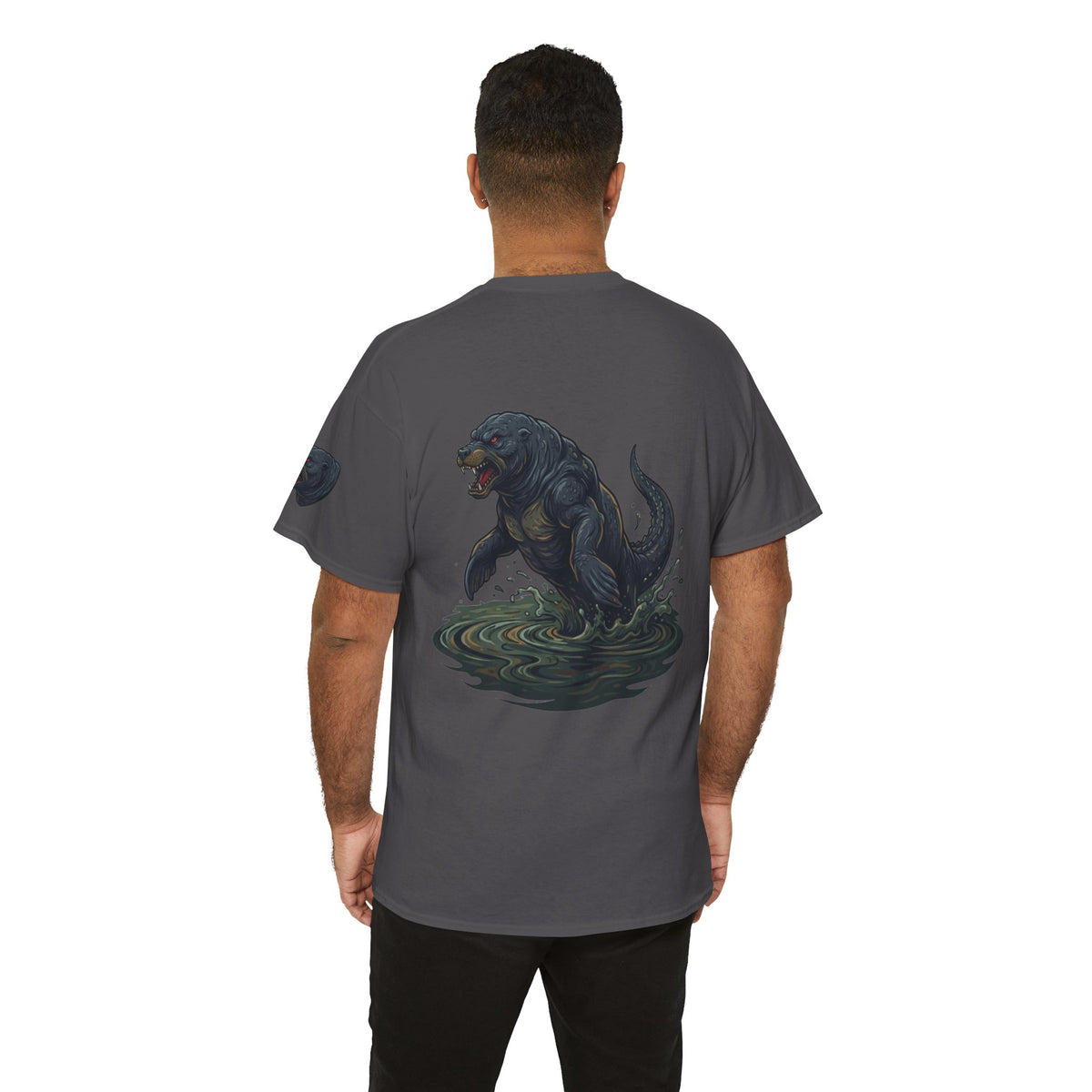 Color: Charcoal | Bunyip (Australian Aboriginal Mythology) Premium Graphic Tee