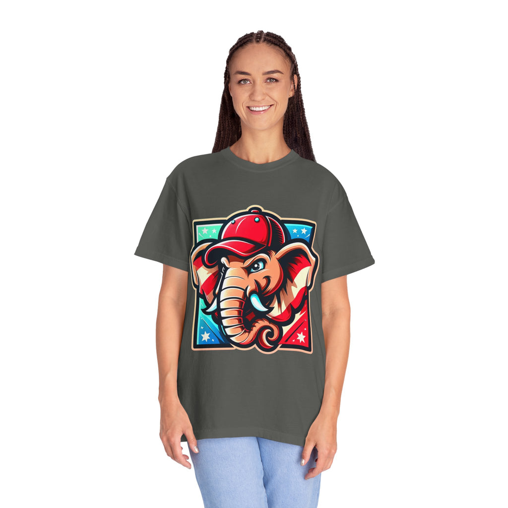 "The Patriot Elephant" Unisex Garment-Dyed T-shirt