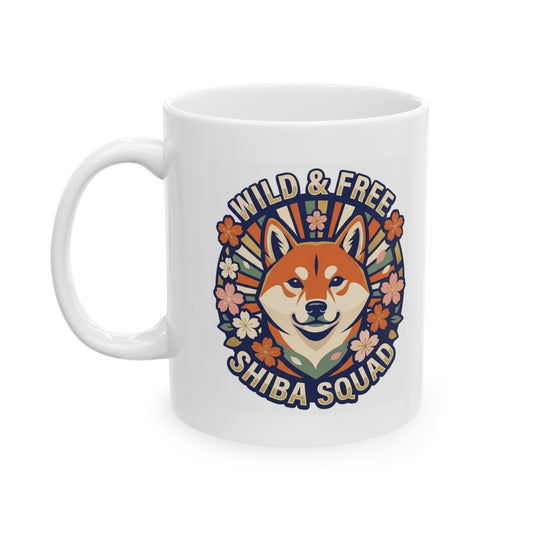 "Shiba Squad" White Ceramic Mug