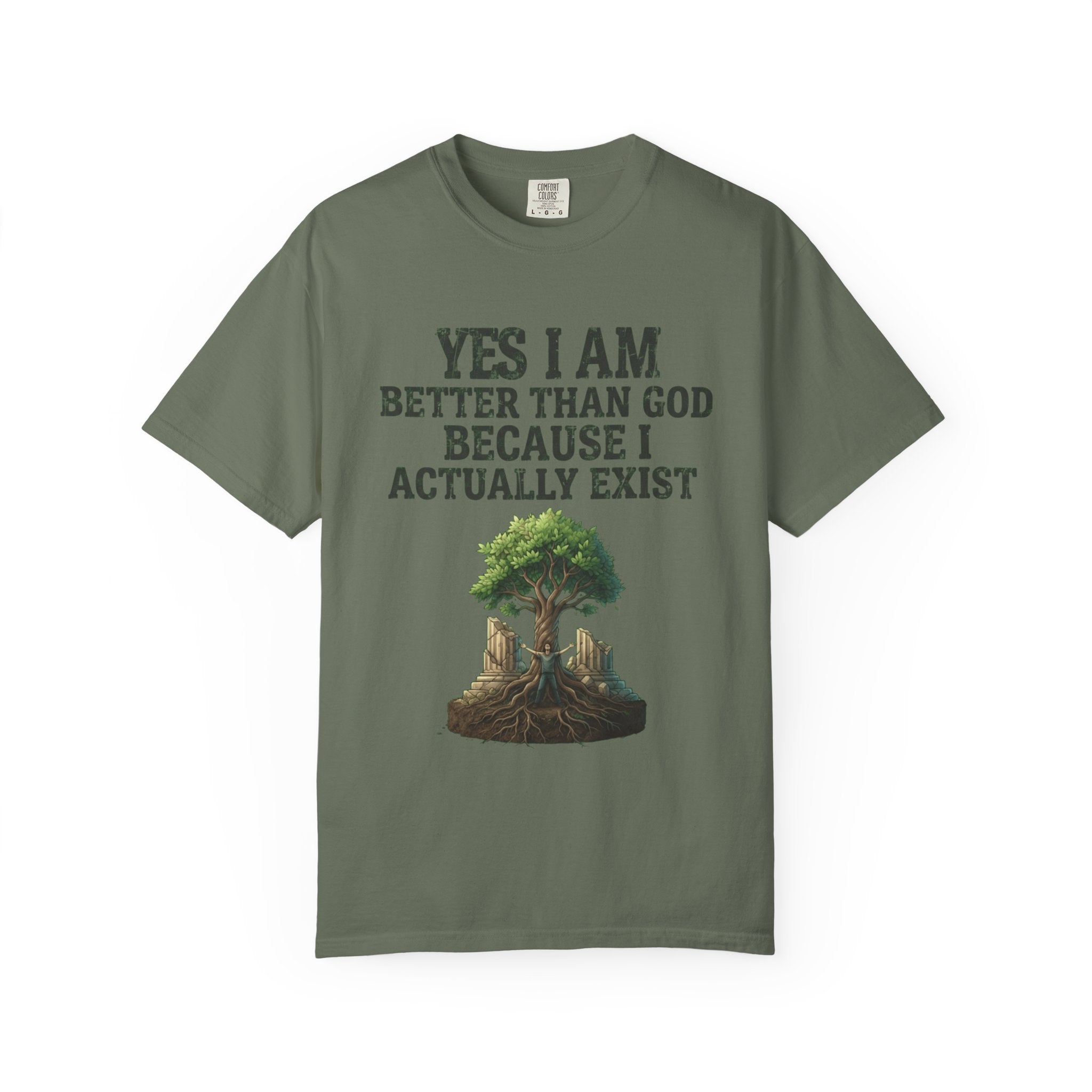 "I Exist" Unisex Garment-Dyed Tee