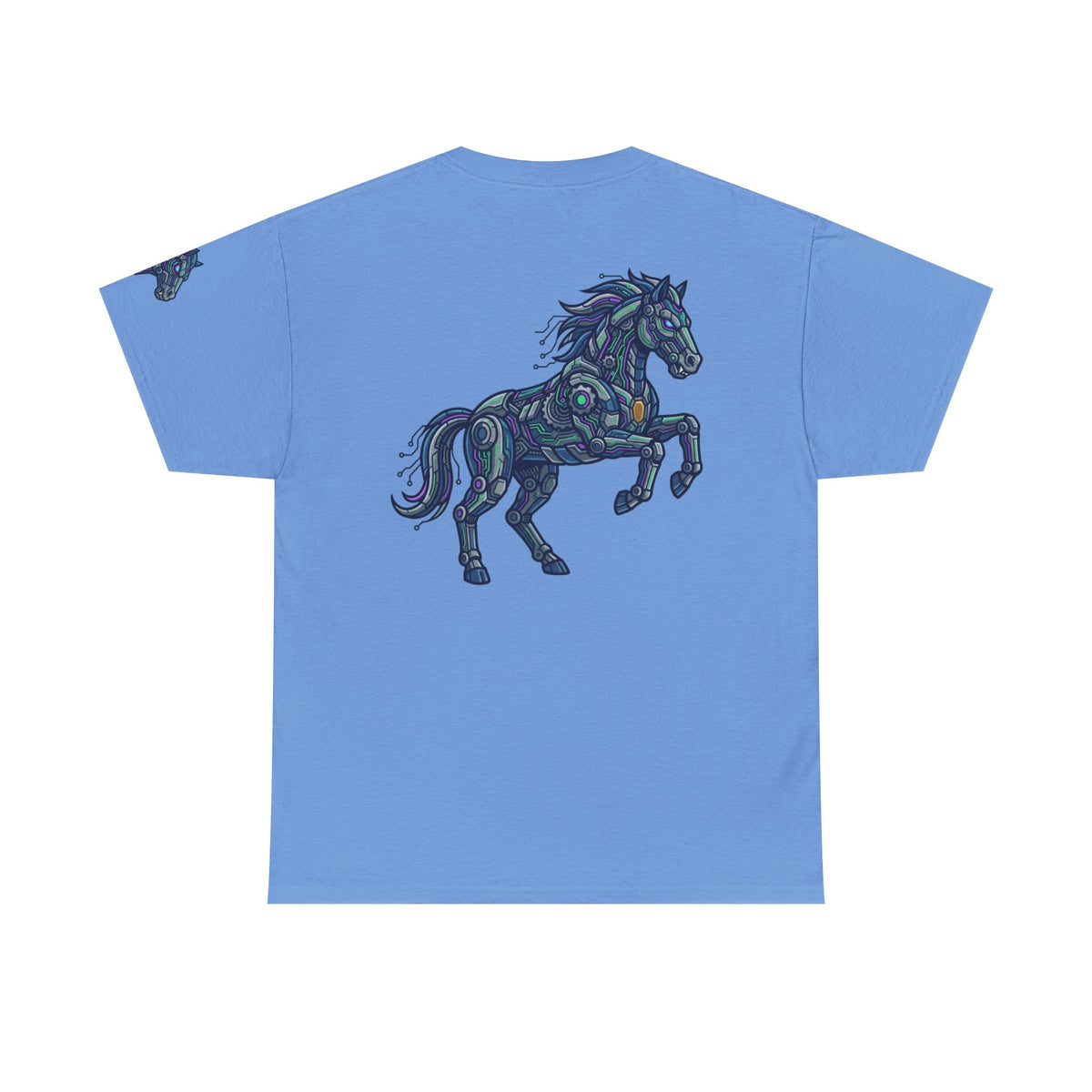 Color: Carolina Blue | Cyber Mustang Premium Graphic Tee