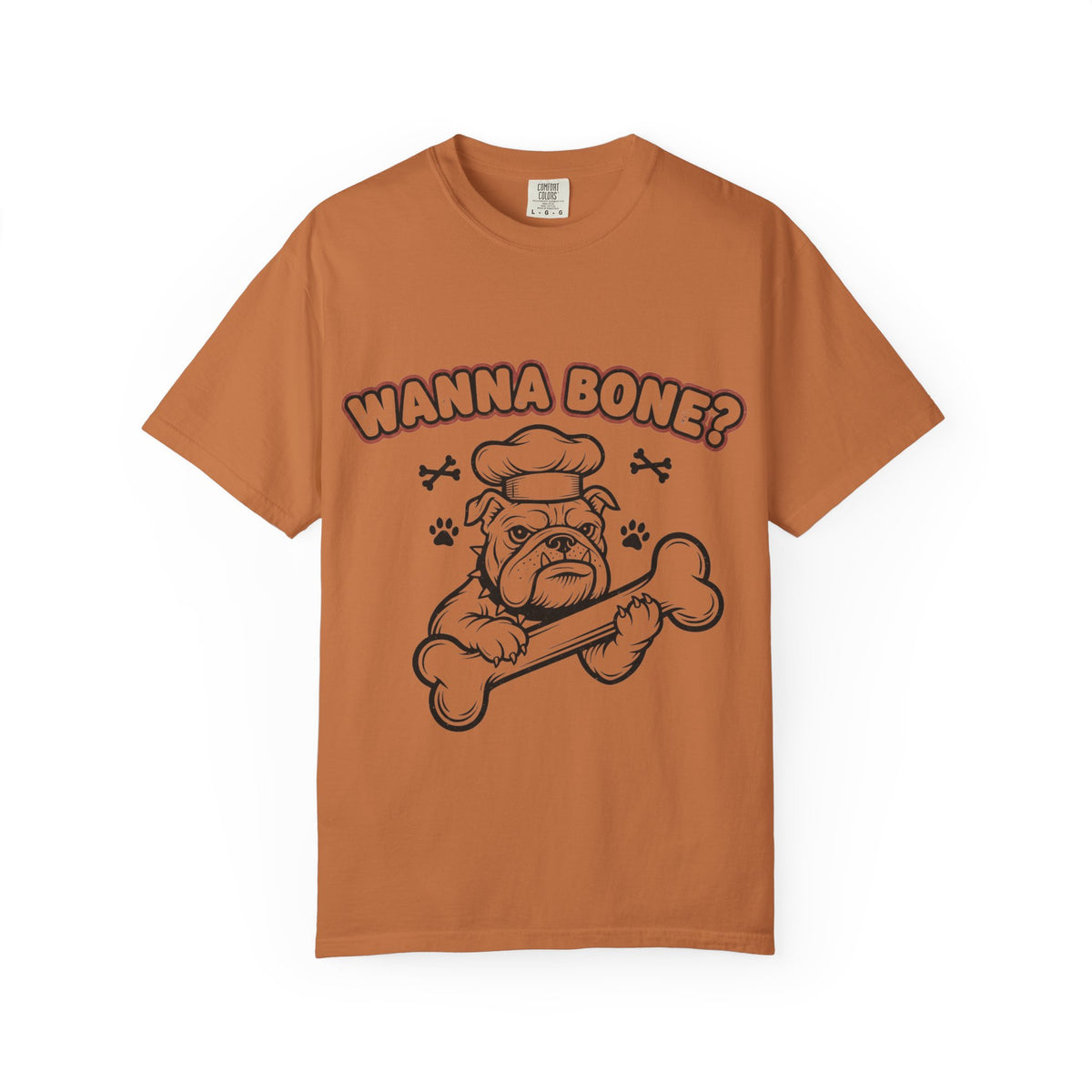 Color: Yam | Wanna Bone? Unisex Garment-Dyed T-shirt