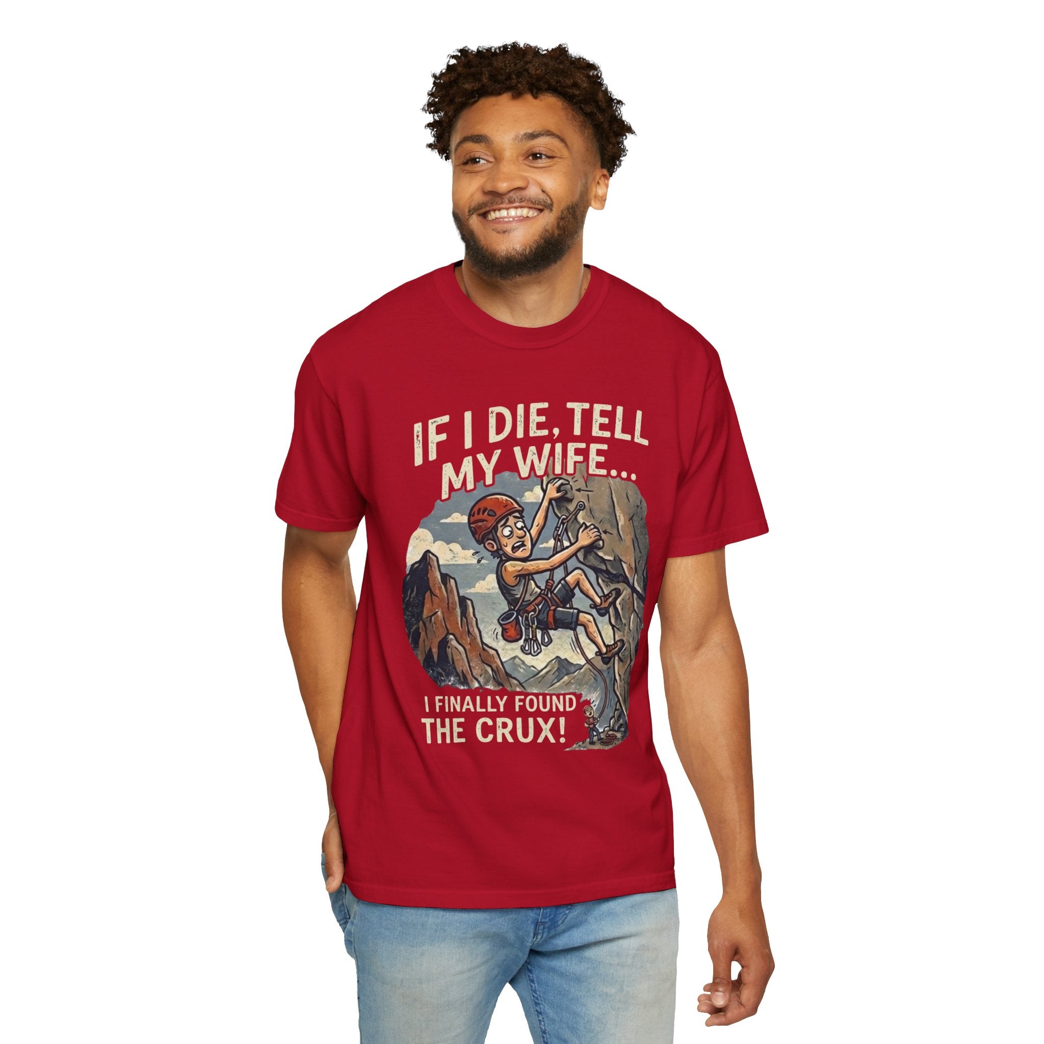 "Found the Crux" Unisex Garment-Dyed Tee