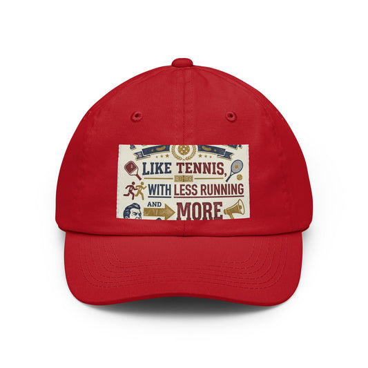 Color: Red | Pickleball: Tennis for People Who Gave Up | Dad Hat — AttitudeShirts