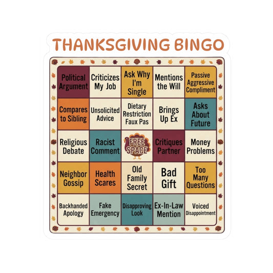 "Thankgiving Bingo" Sticker — Main