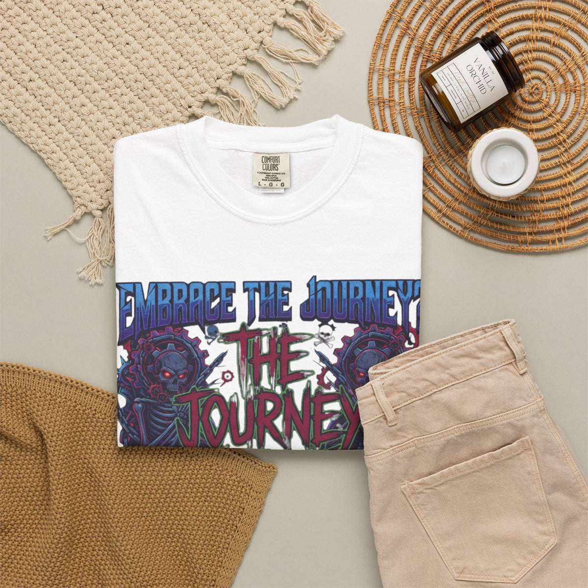 "Embrace the Journey - The Journey Sucks" Unisex Garment-Dyed Tee