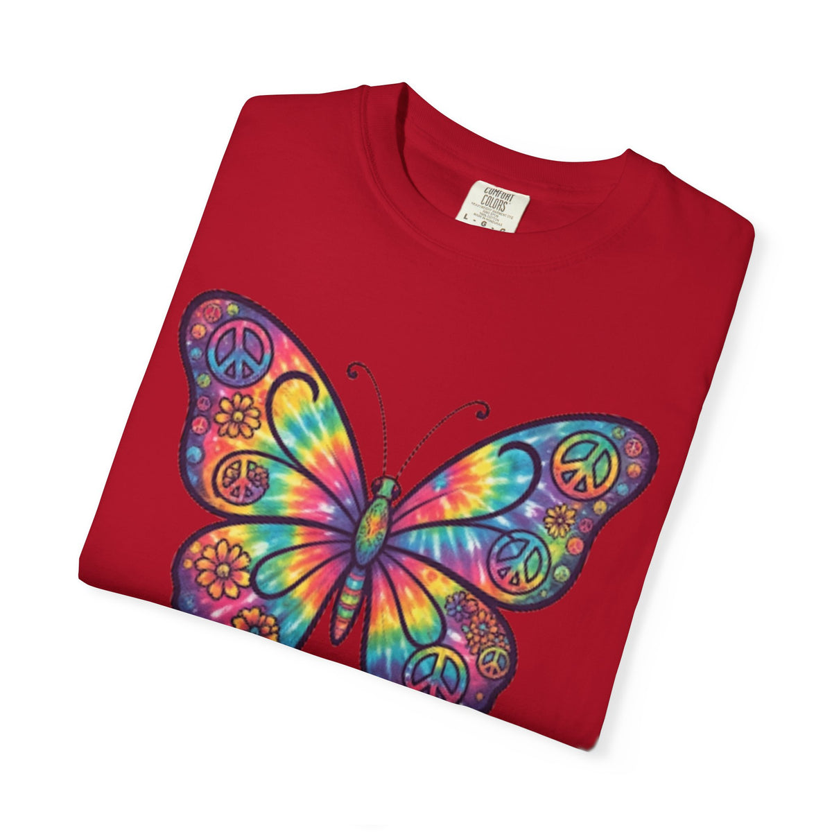 "Hippy Butterfly" Unisex Garment-Dyed Tee