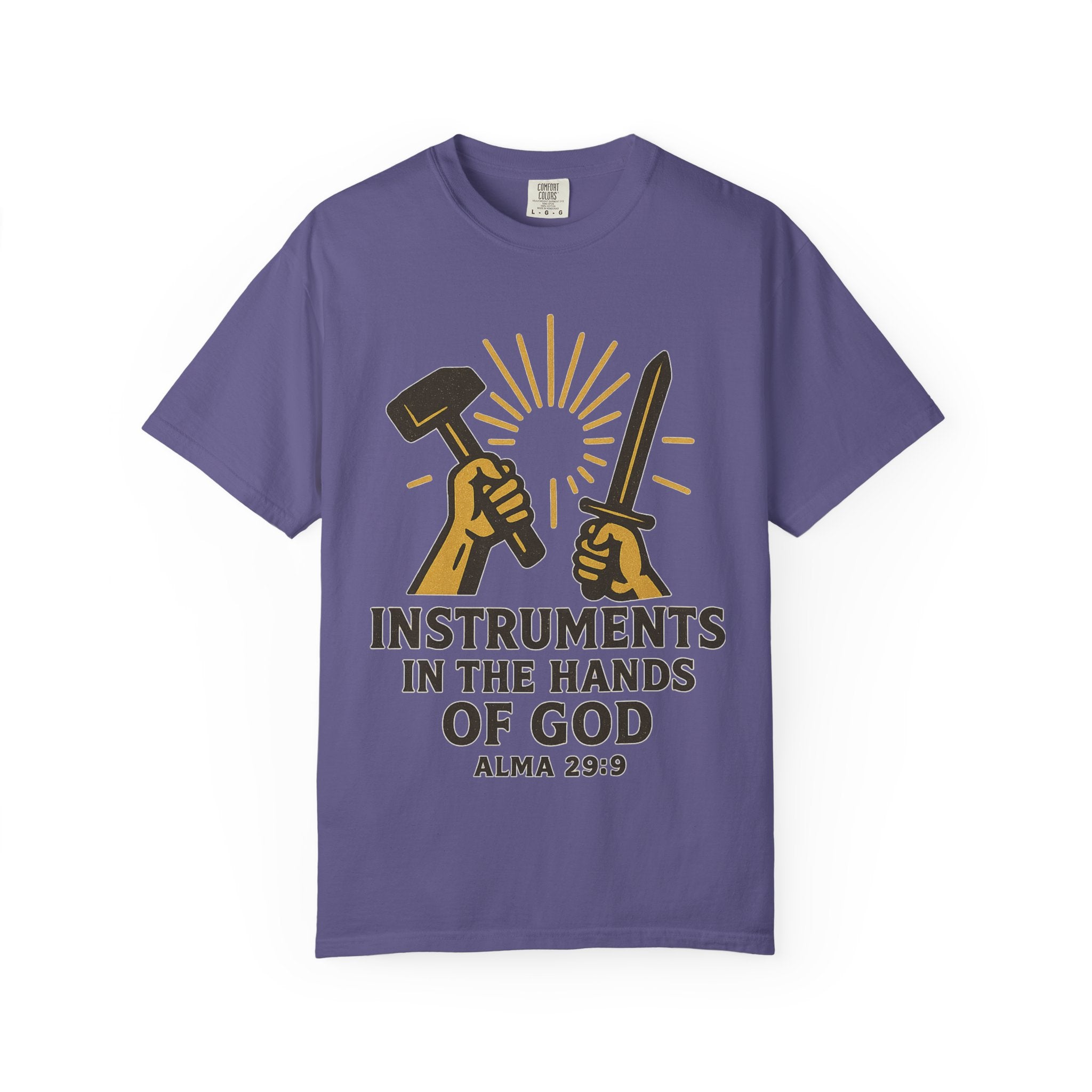 "Instruments in the Hands of God" Unisex Garment-Dyed T-shirt