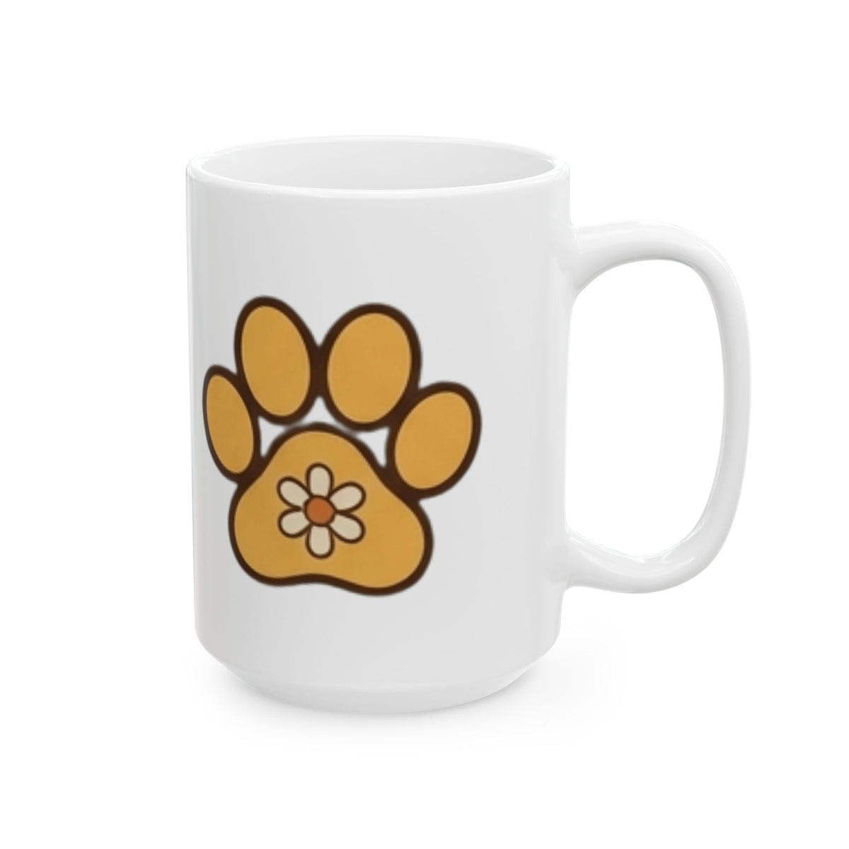 "Stay Golden & Bark On" White Ceramic Mug — Graphic